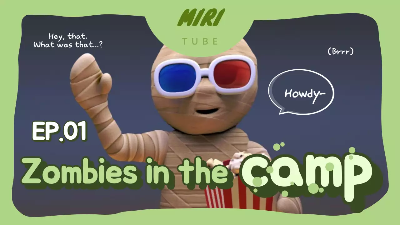 Green Playful Zombie Vlog YouTube Thumbnail