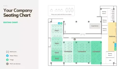 Mint Modern Office Layout Infographic