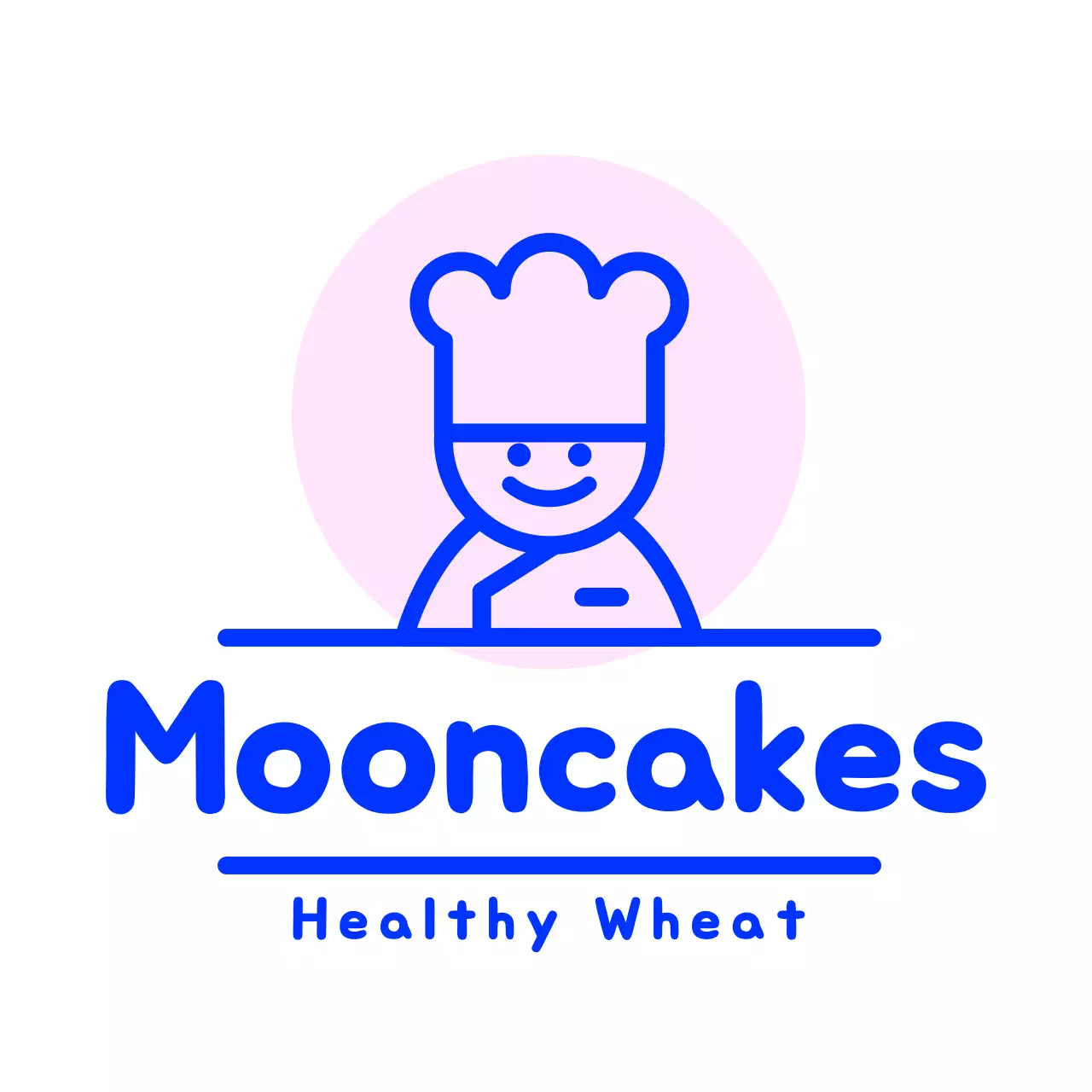 Blue Simple Bakery Logo