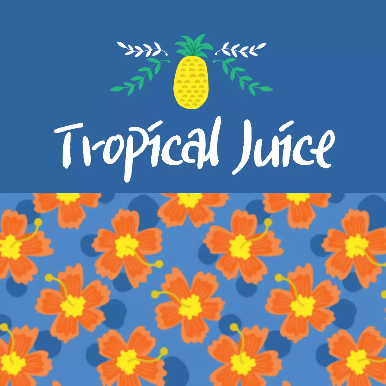 Spanduk Promosi Jus Tropis Biru