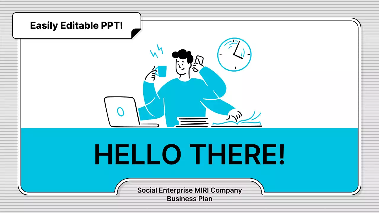 Blue Modern Business Plan Document Presentation