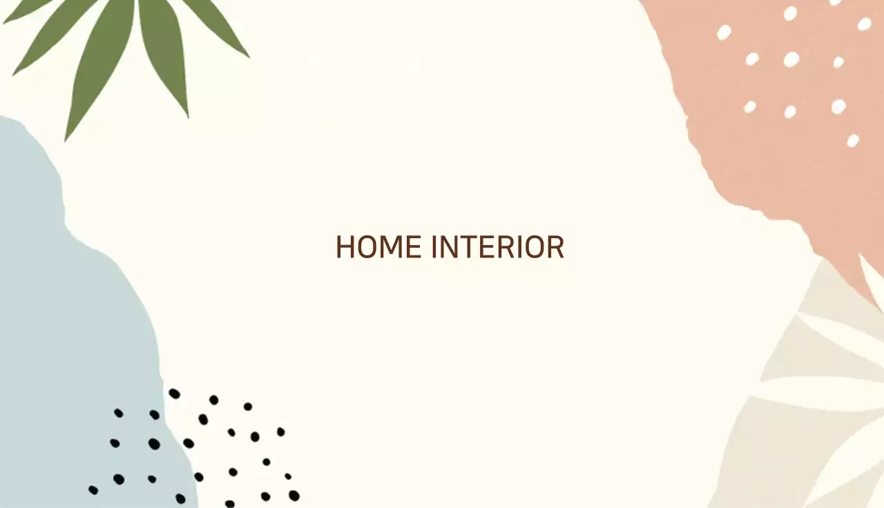 Pink blue illustration soft interior