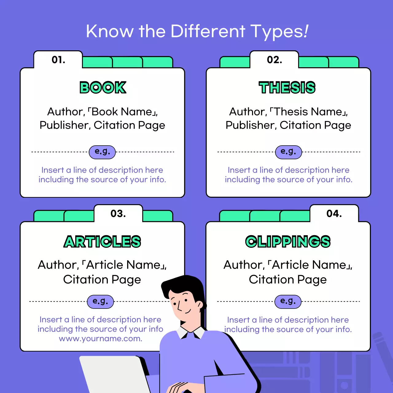 Guia de fontes modernas roxas Postagem em mídias sociais