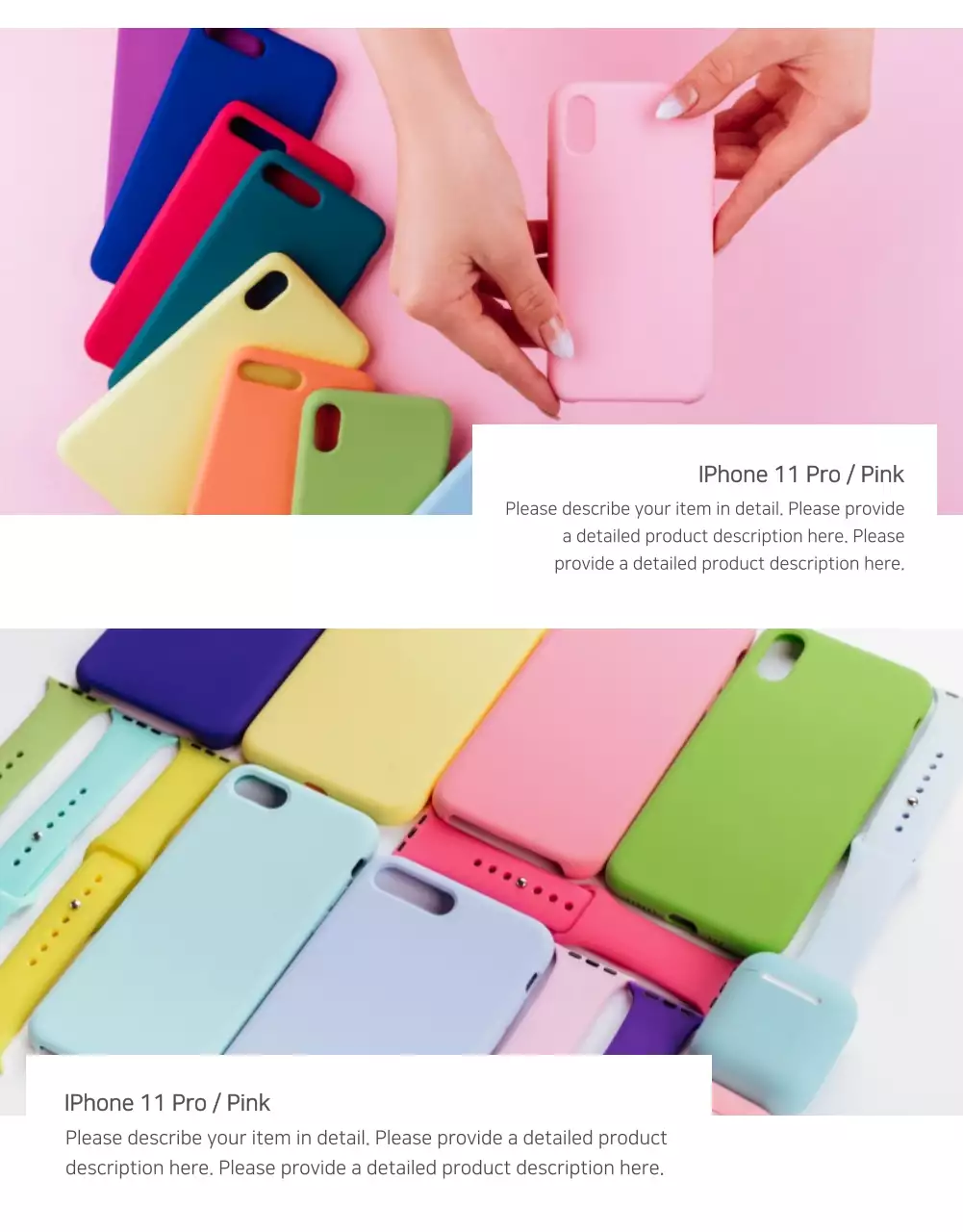 Pink Modern Phone Promotion Poster