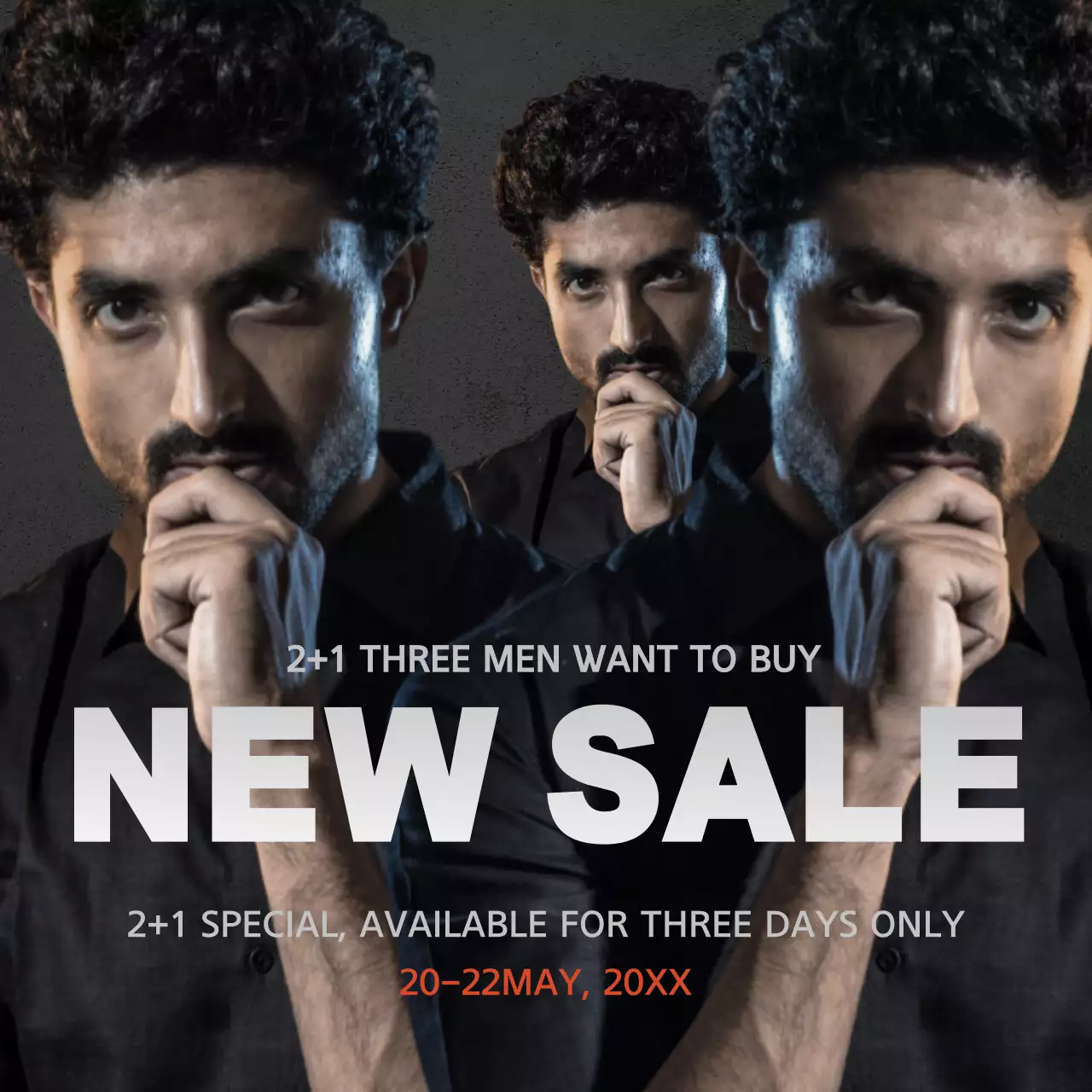 Black Modern Sale Promotion Instagram Post