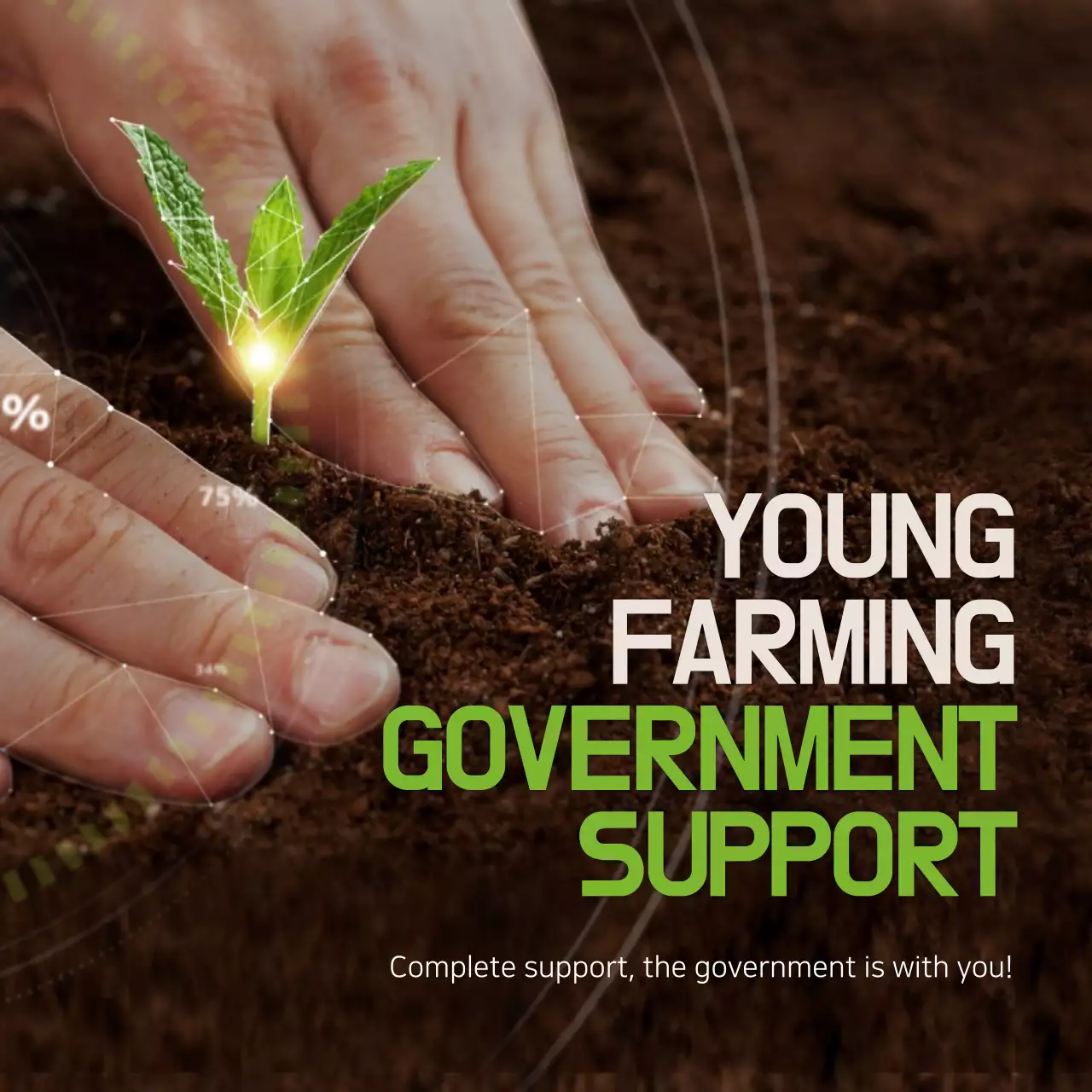 Green Modern Farming Promotion Instagram Post