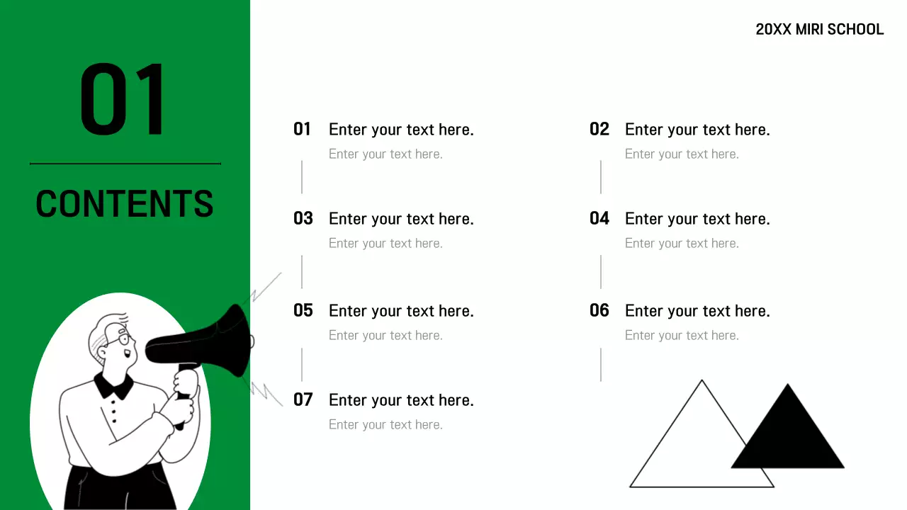 Green Minimal School Guide Presentation