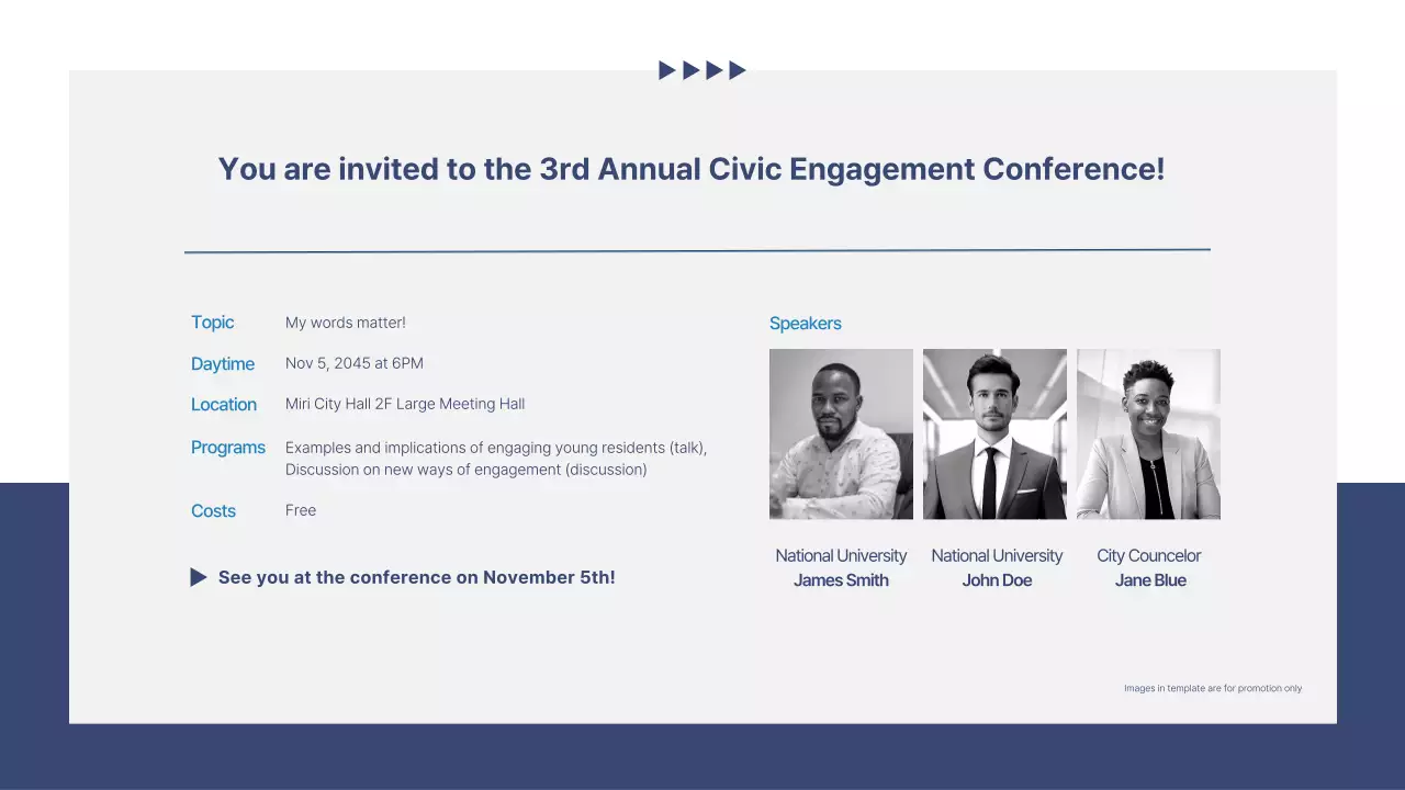 Blue Modern Engagement Announcement Presentation