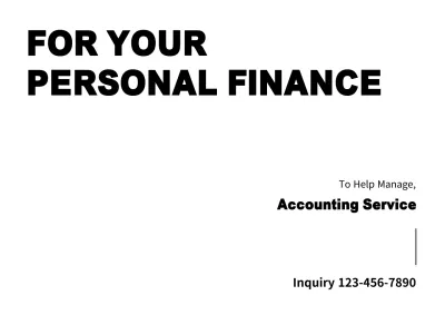 Black Minimal Finance Advertisement Poster