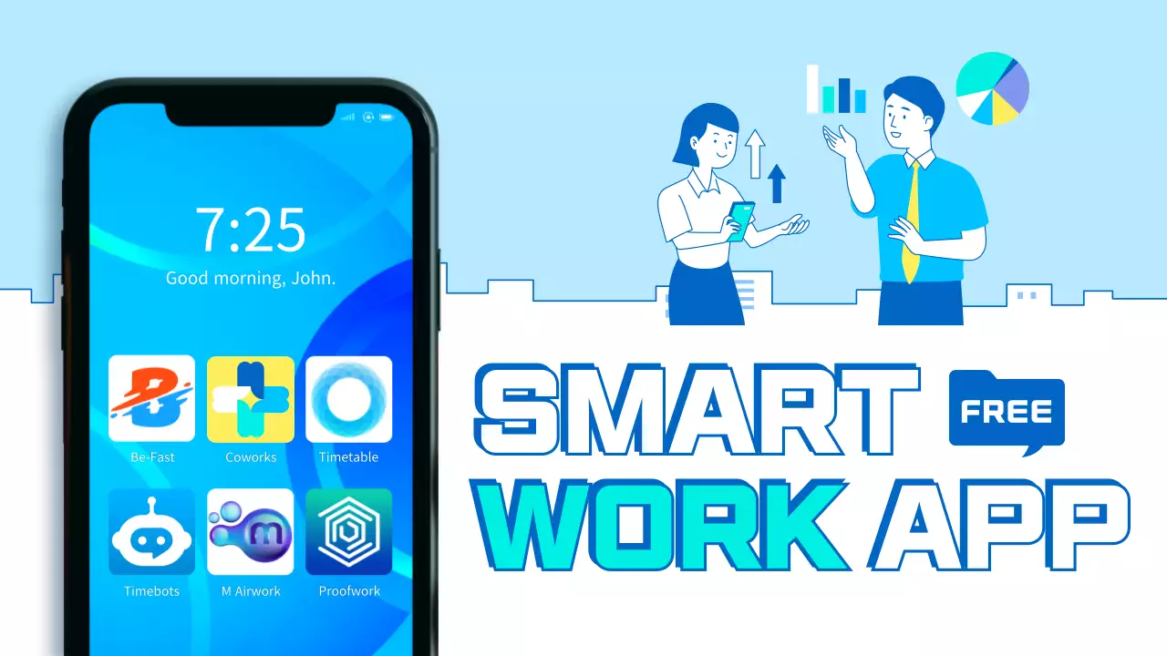 Blue Modern Work Promotion YouTube Thumbnail