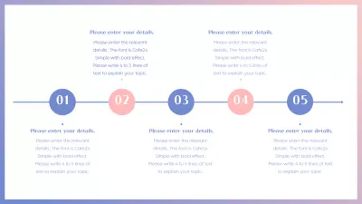 Pink Minimal Timeline Guide Infographic