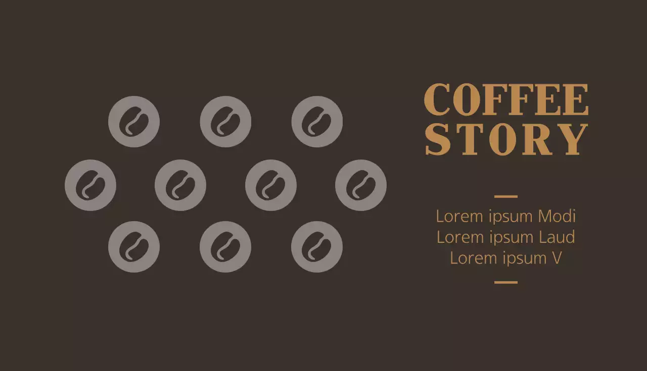 Brown Traditional Coffee Promotion Business Card