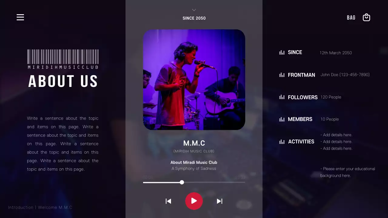 Black and red pop music circles explained