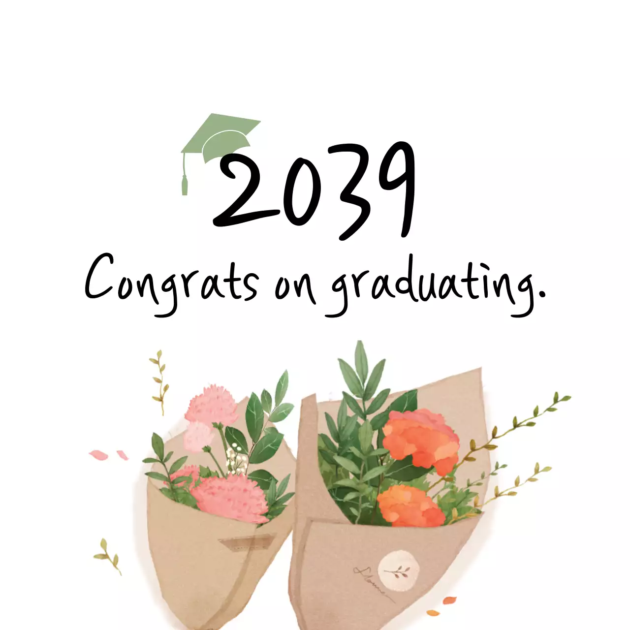 Green Minimal Graduation Invitation Banner