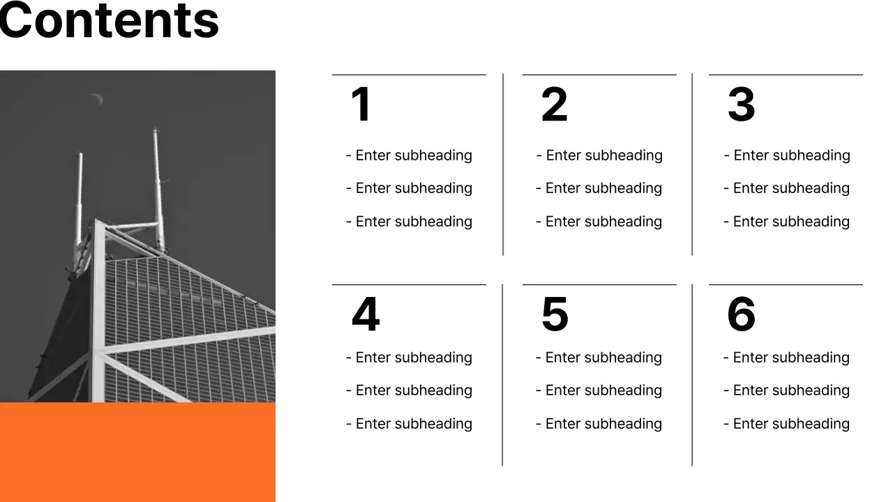 Orange Modern Business Report Presentation