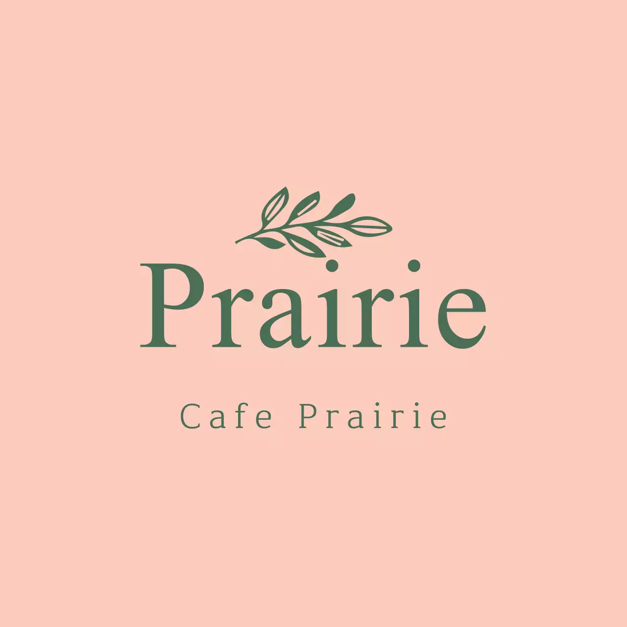 Beige Minimalist Cafe Logo Banner