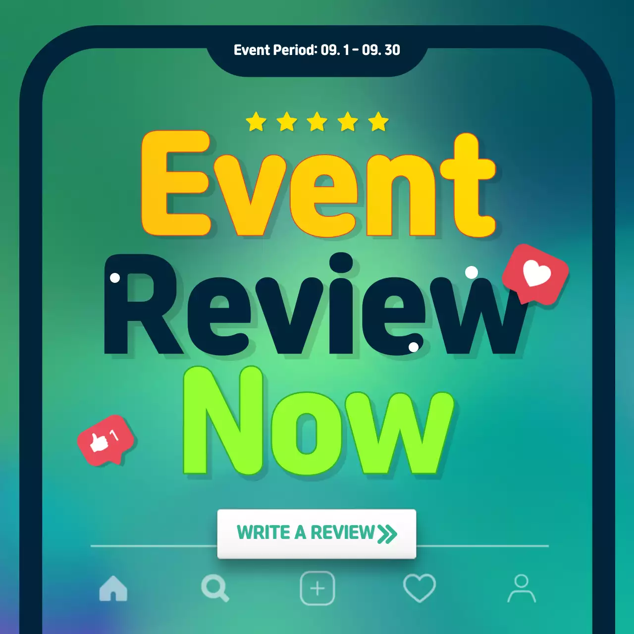 Green Trendy Event Promotion Social Media Post