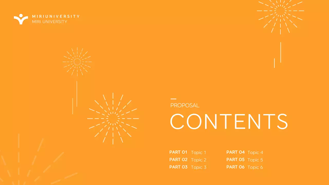 Orange Minimal Festival Proposal Presentation
