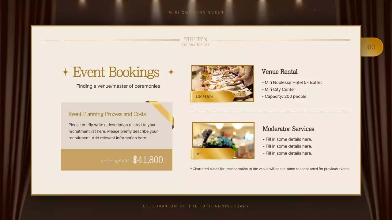 Brown Elegant Anniversary Plan Presentation