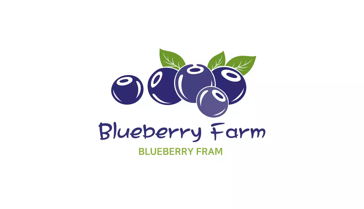 Blue Minimal Farm Business Card