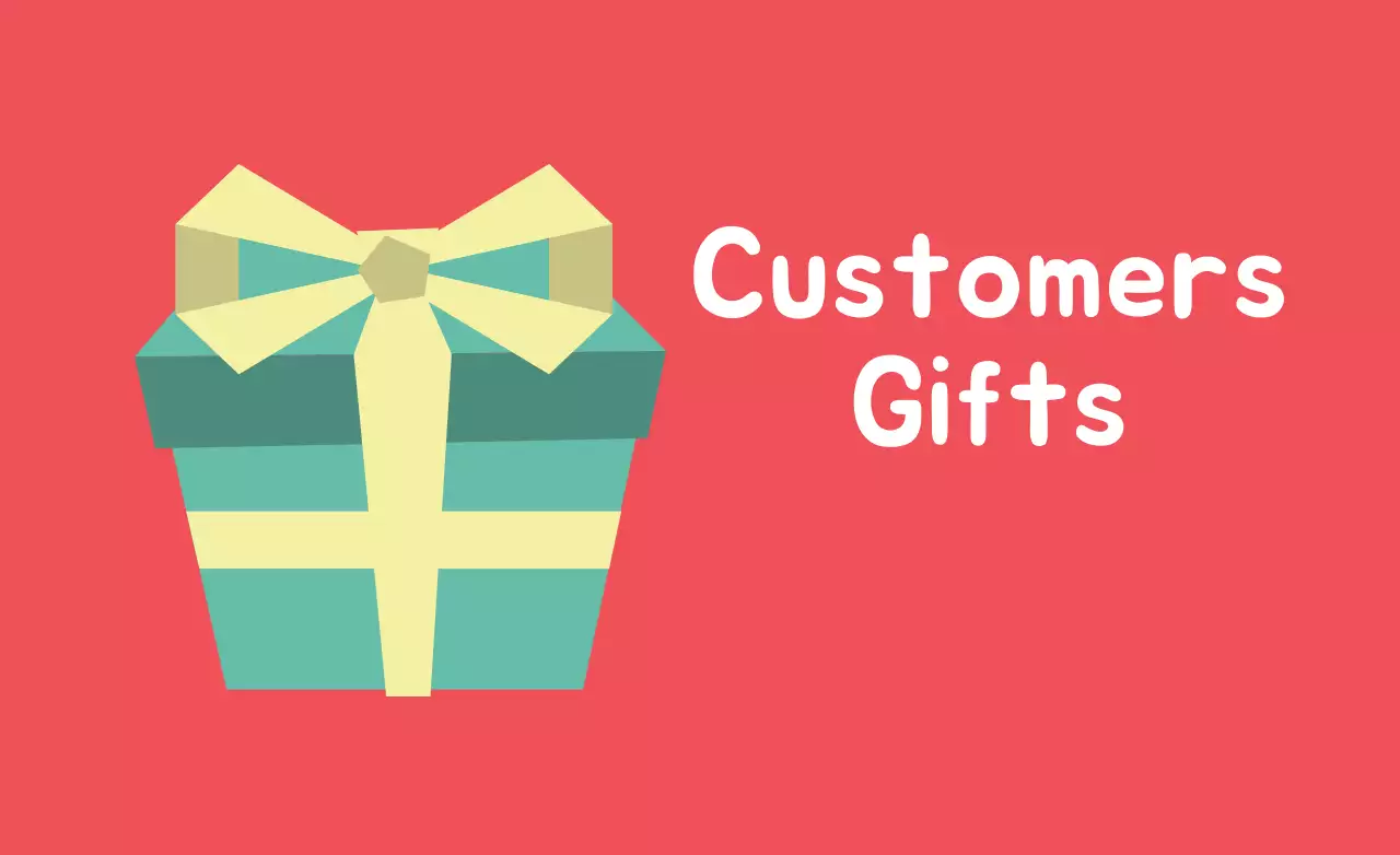 Banner de promoção de presentes simples vermelhos