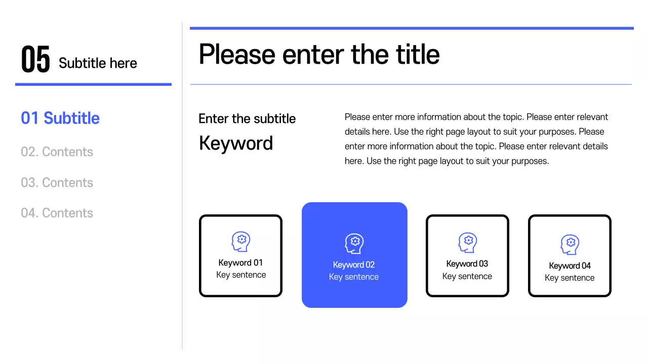 White Minimal Template Presentation