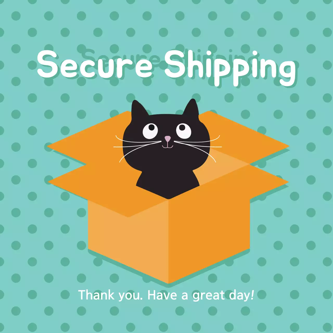 Teal Simple Shipping Notice Banner