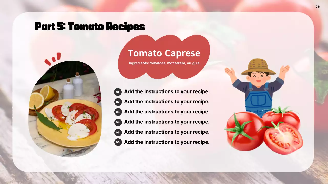 Red Modern Superfoods 프로모션 프리젠테이션