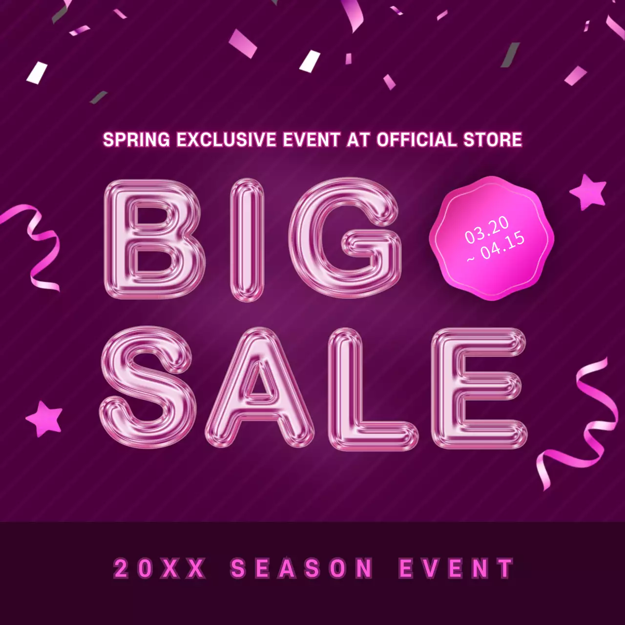 Purple Trendy Sale Promotion Instagram Post