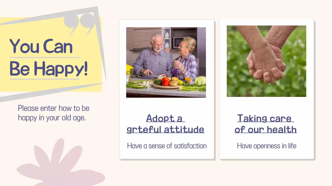 Yellow Simple Senior Guide Presentation