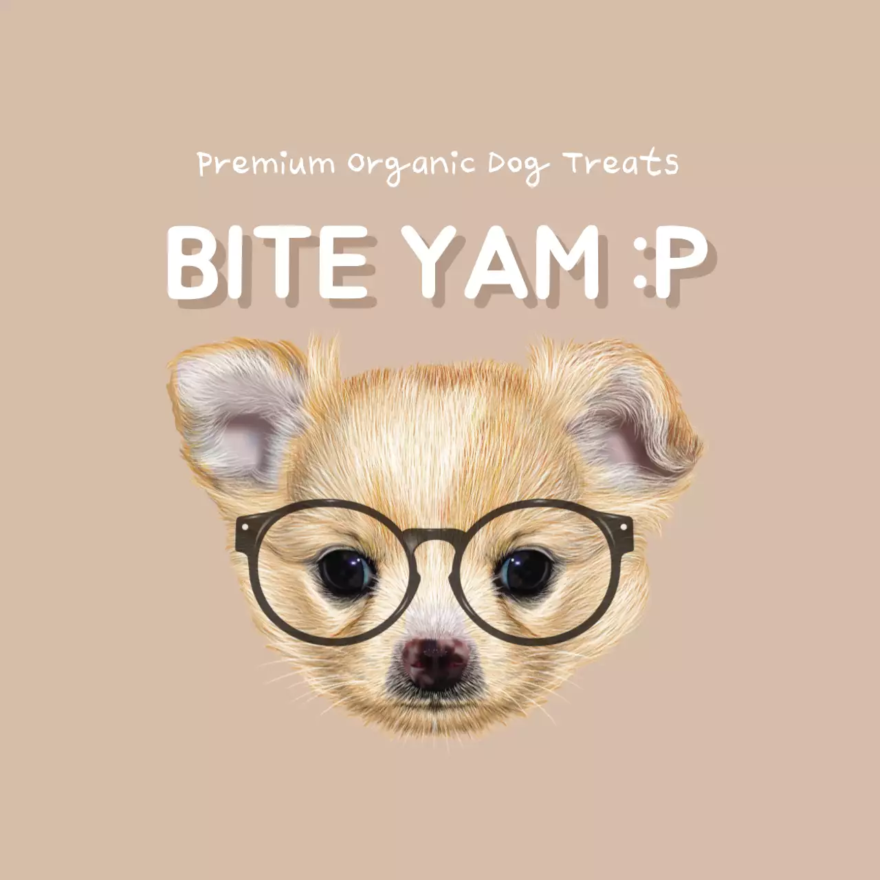 Beige Minimal Dog Promotion Banner