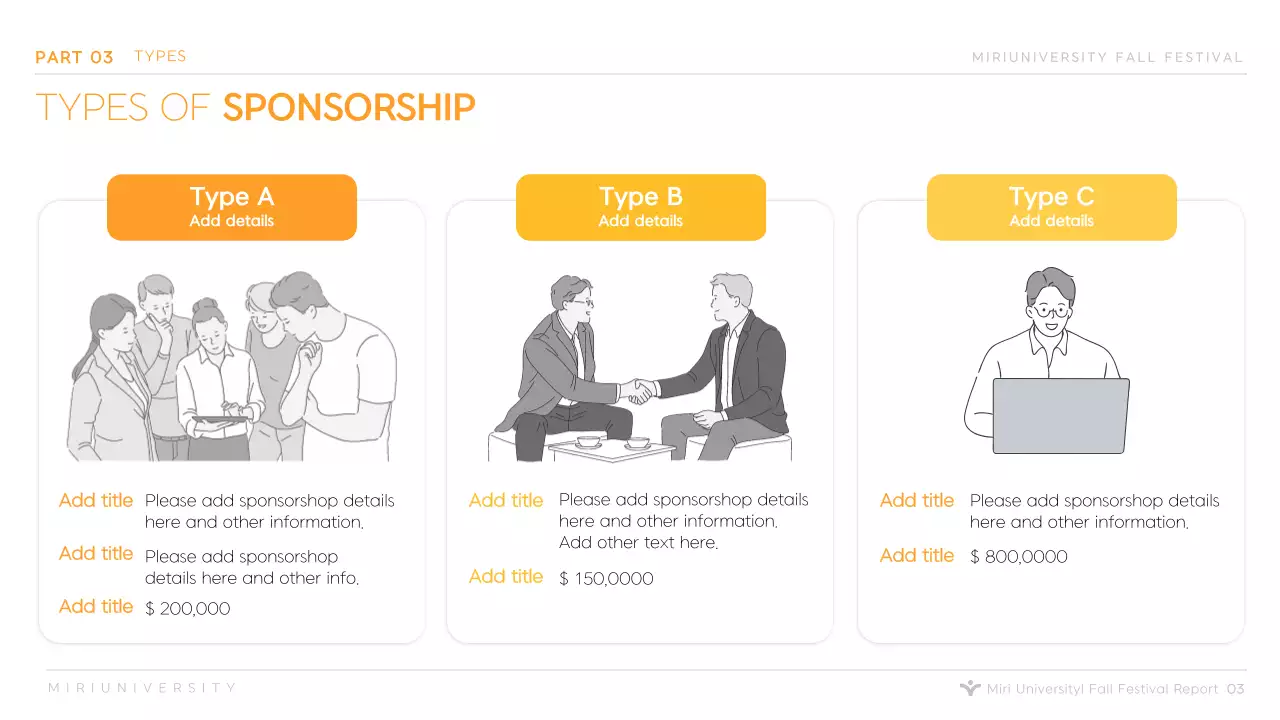 Orange Minimal Festival Proposal Presentation