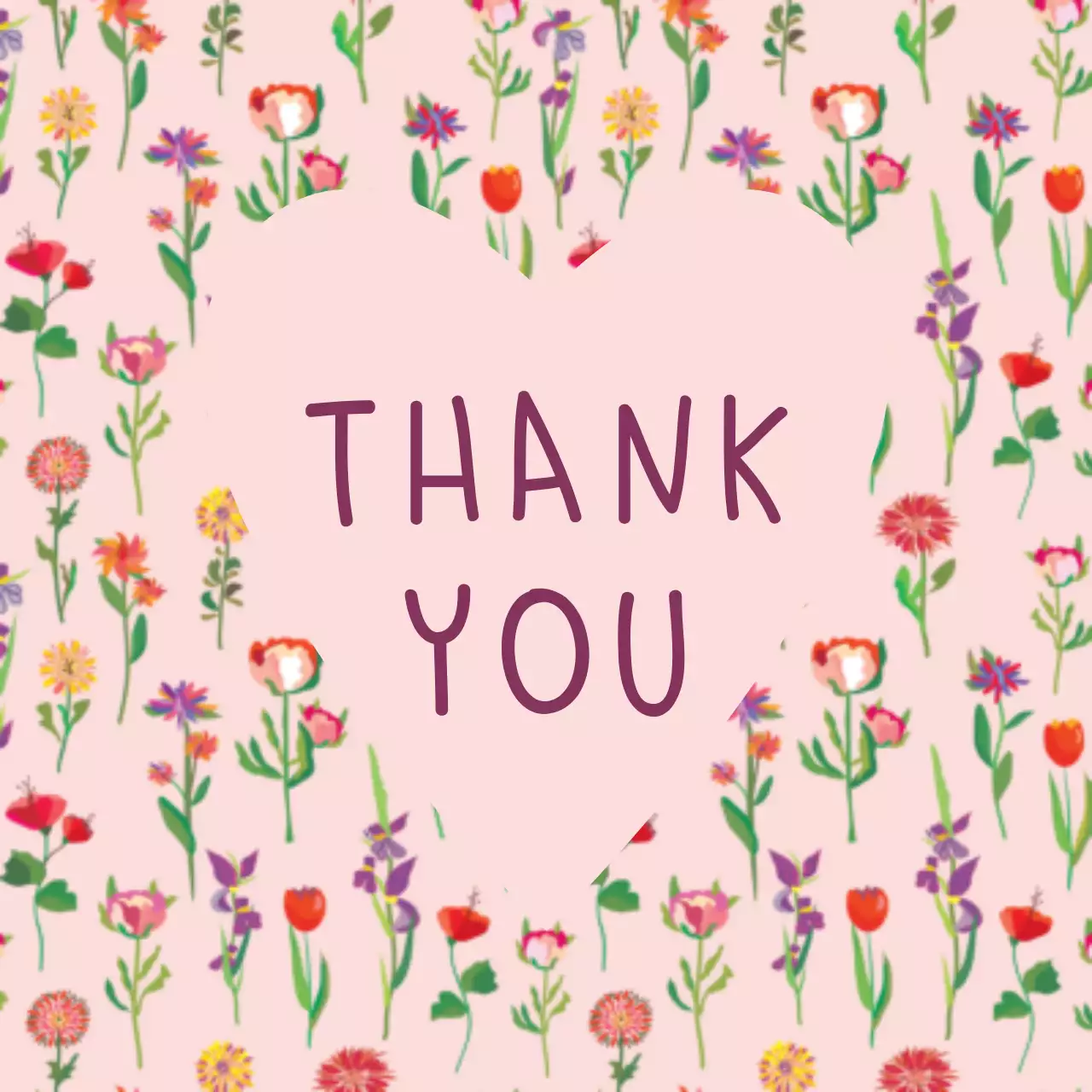 Biểu ngữ thiệp cảm ơn hoa hồng