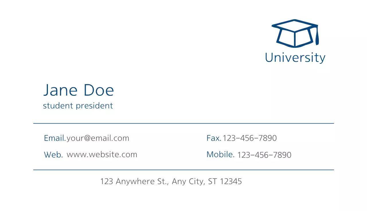 General business cards