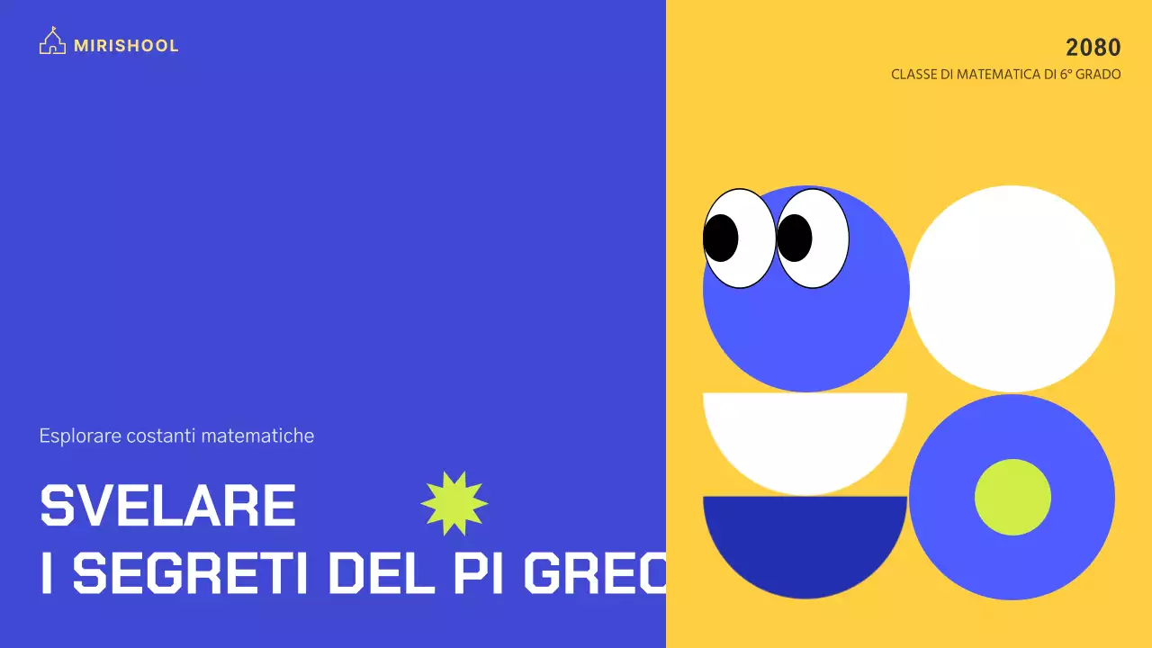 Illustrazione del personaggio dai colori vivaci con accenti gialli e blu cobalto