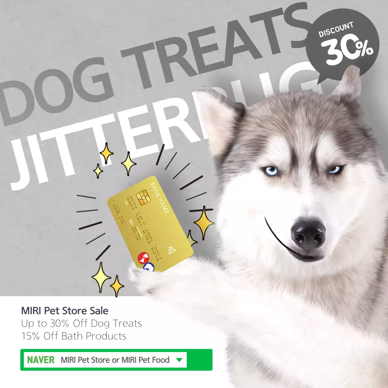 Grey Trendy Pet Promotion Instagram Post