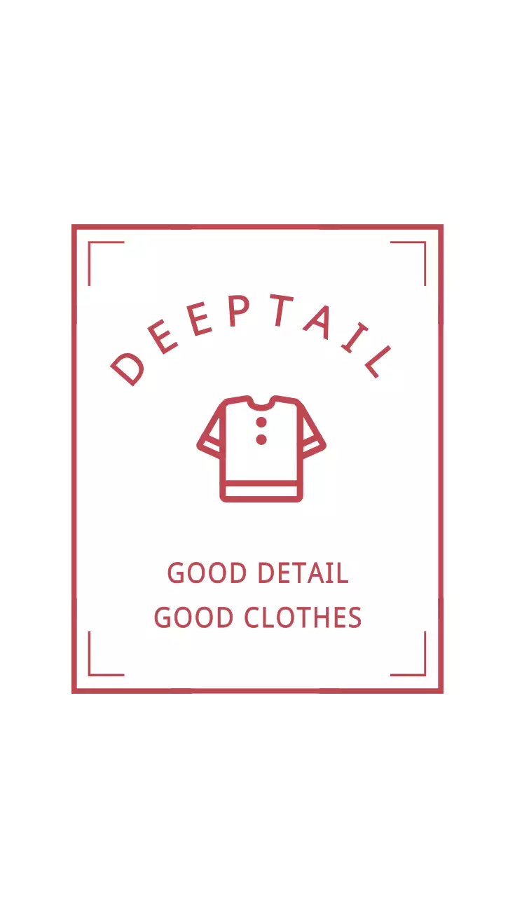 Kartu Nama Iklan Pakaian Minimalis Merah