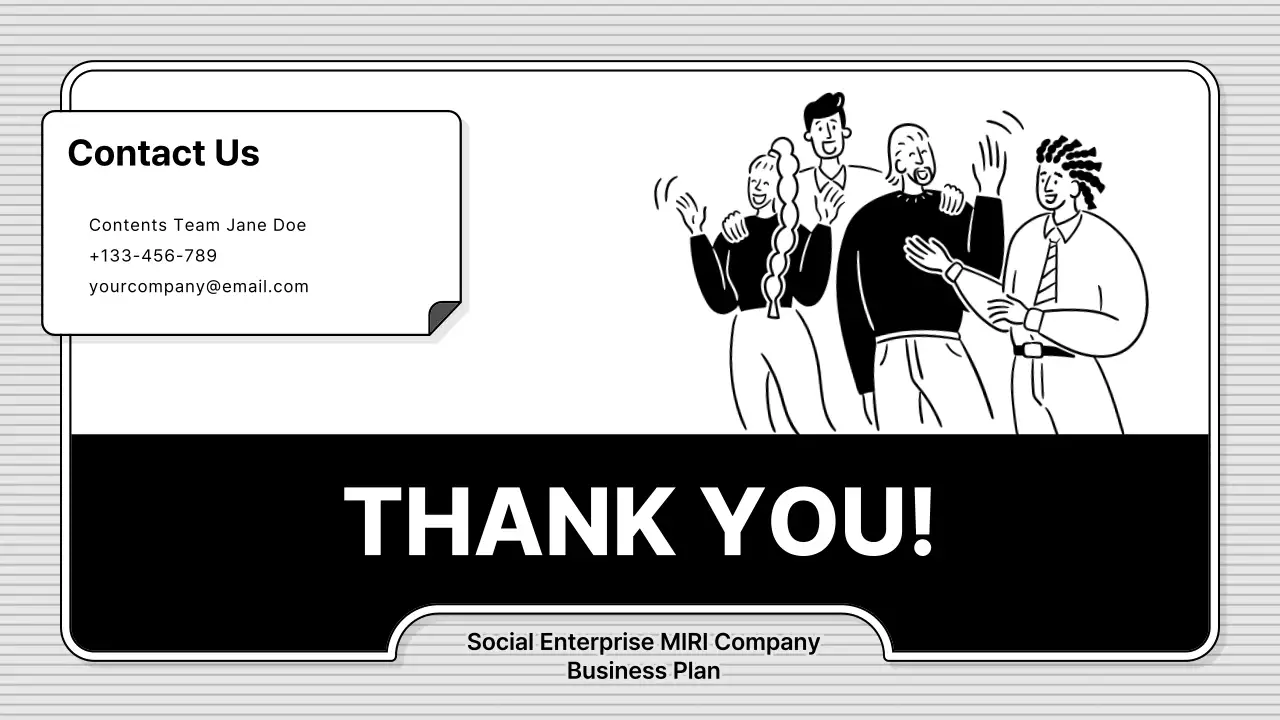 Black and white, easy-to-edit, basic business illustration style