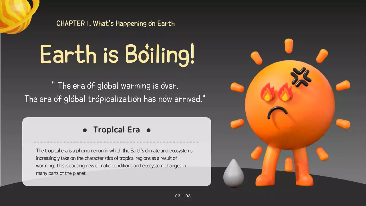 블루 모던 환경 가이드 프레젠테이션