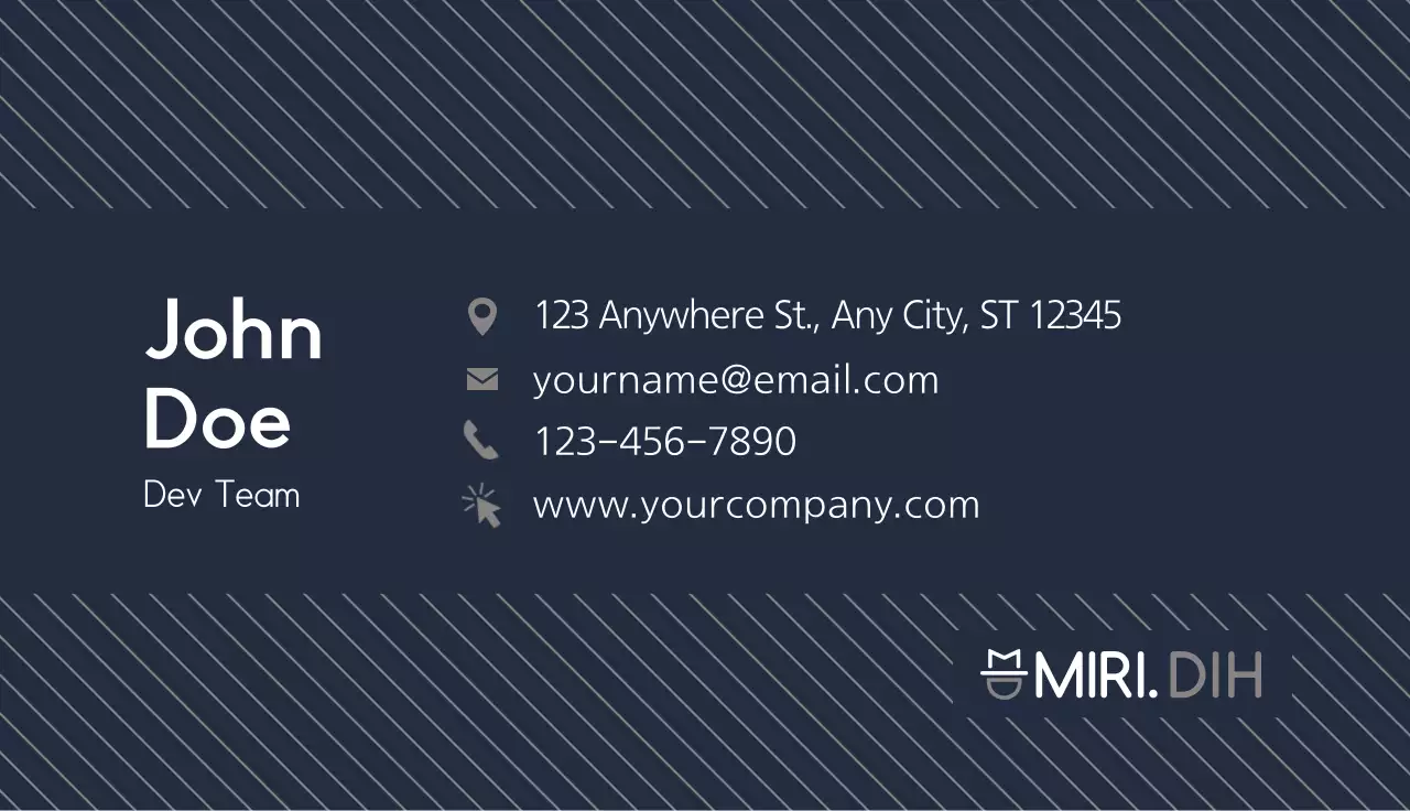 Corporate business cards