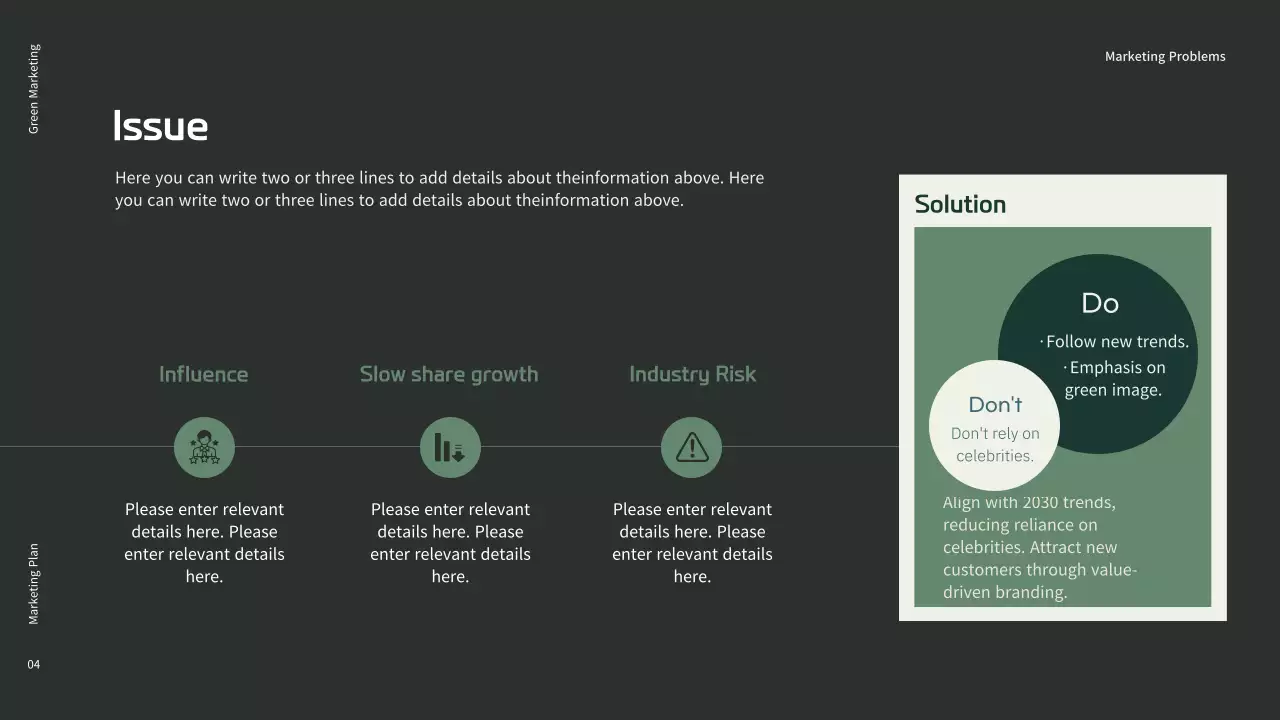 Green Modern Marketing Plan Presentation