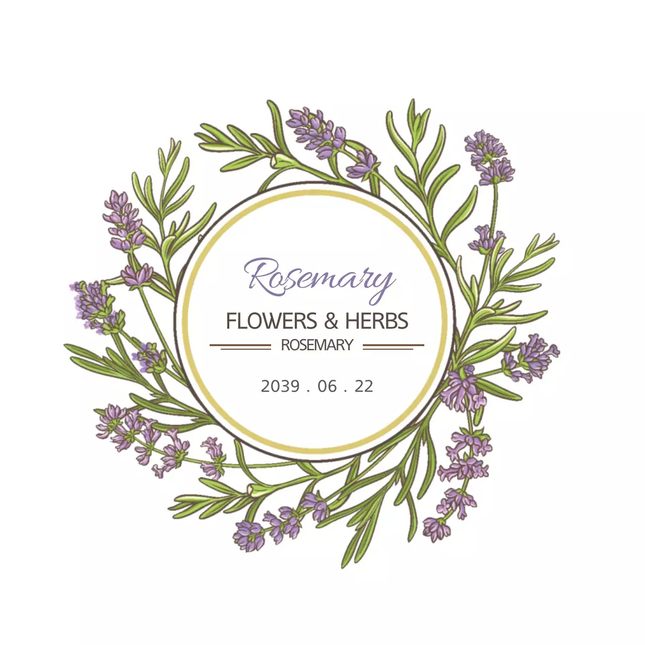 Spanduk Undangan Bunga Elegan Hijau