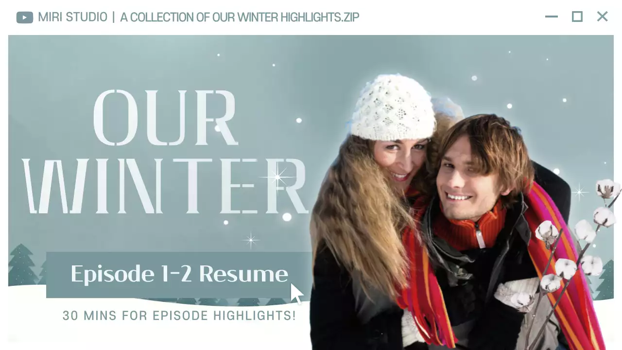 Promosi Sorotan Musim Dingin Modern Abu-abu Gambar Mini YouTube