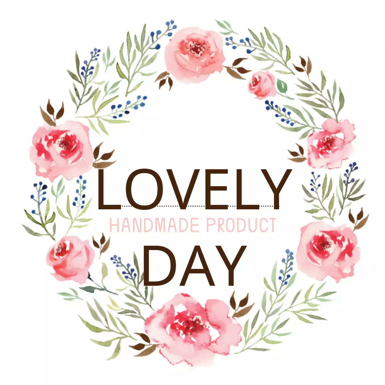 Biểu ngữ quảng cáo thủ công hoa màu hồng