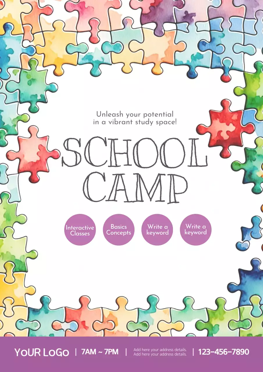 Rainbow Creative School Event Poster