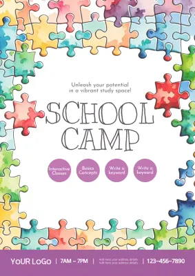 Rainbow Creative School Event Poster