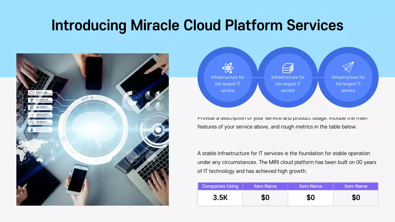 Blue Modern Cloud Information Presentation