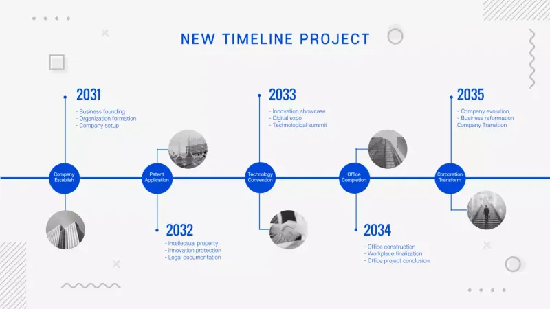 Blue Modern Project Plan Infographic