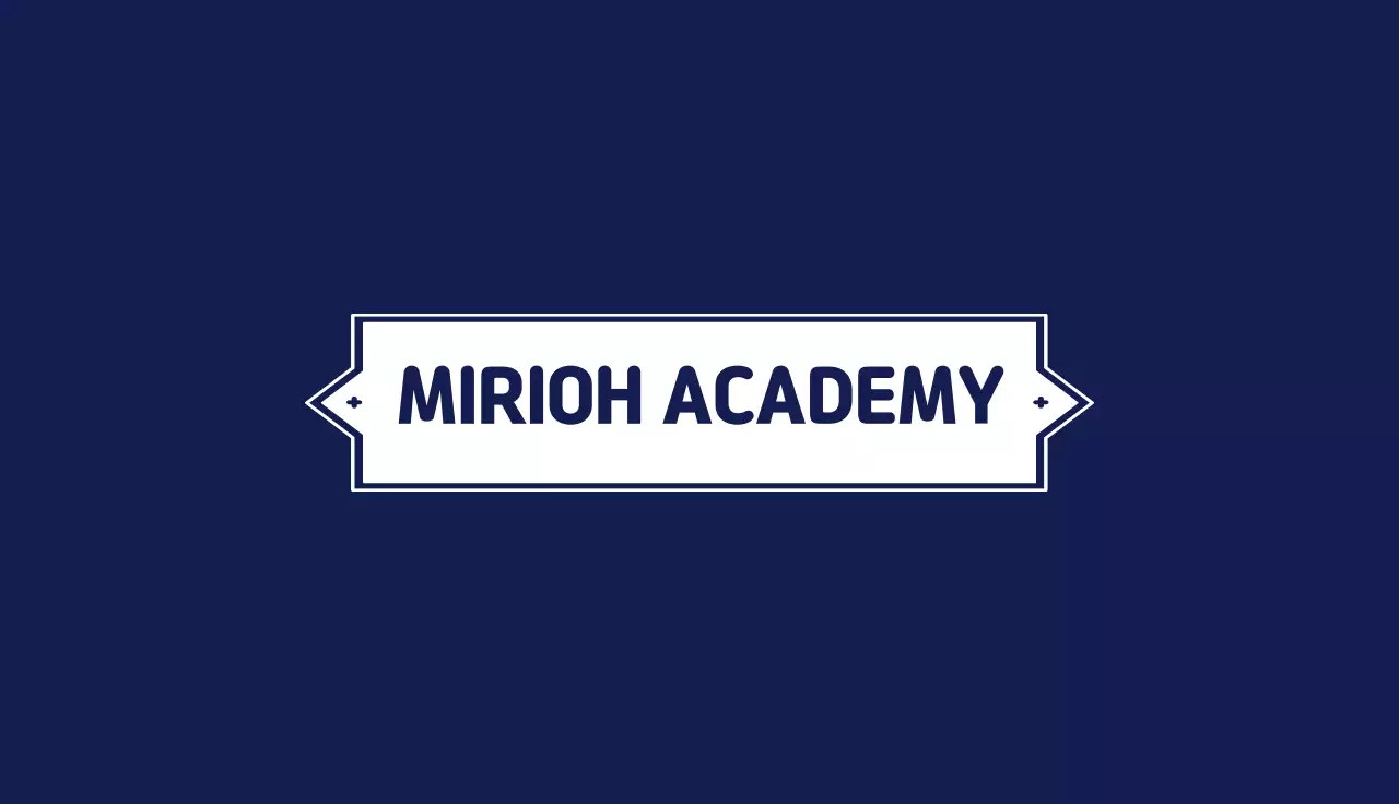 Navy Simple Academy Sign Business Card