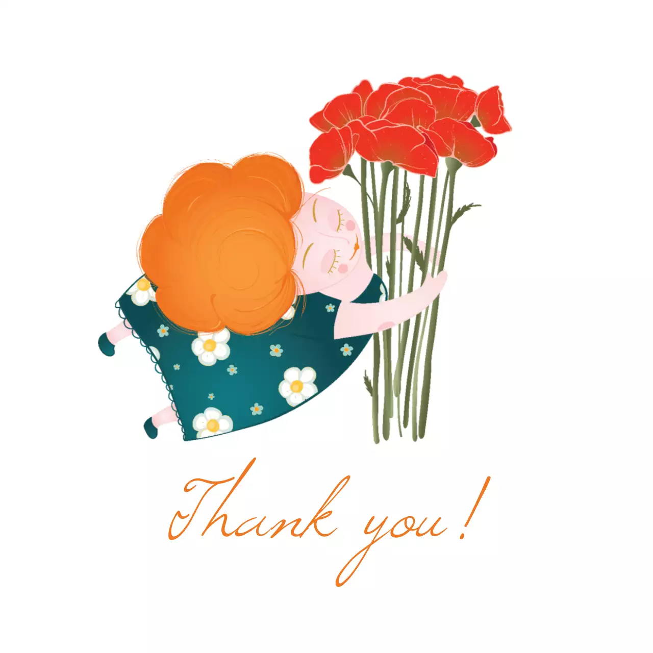 Red Aesthetic Thank You Card Banner